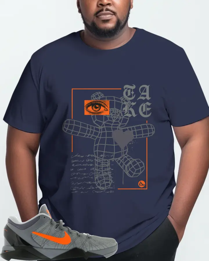 Nike Kobe 7 Sneaker Matching Navy Kid's T-Shirt (TAKE) - View 10