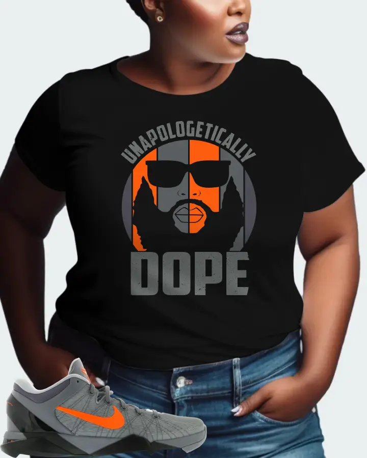Nike Kobe 7 Sneaker Matching Black T-Shirt (UNAPOLOGETICALLY DOPE Man) - View 9