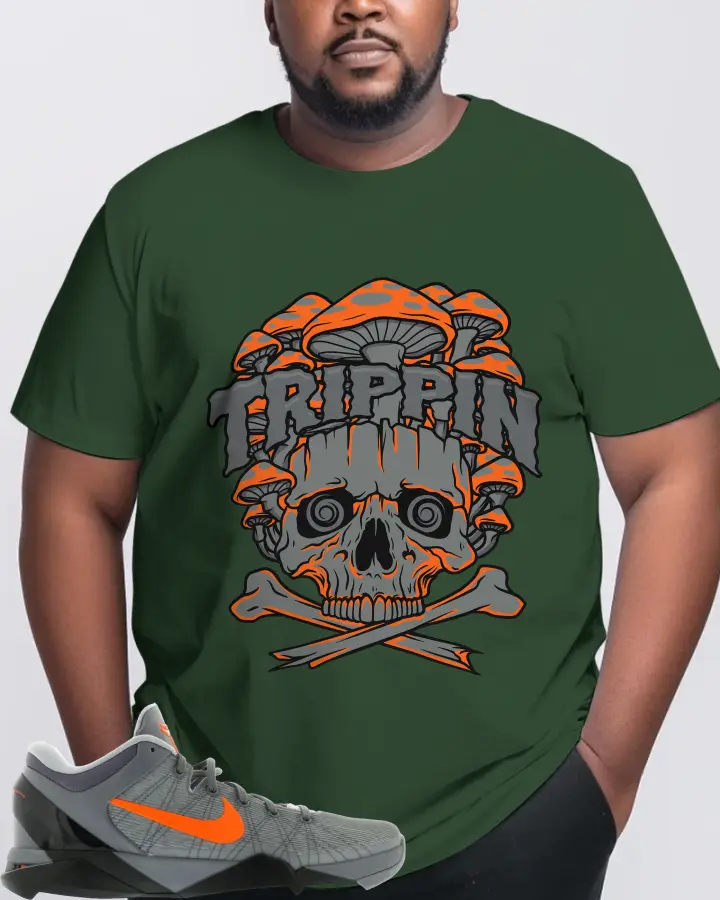 Nike Kobe 7 Sneaker Matching Forest T-Shirt (Trippin Skull) - View 10