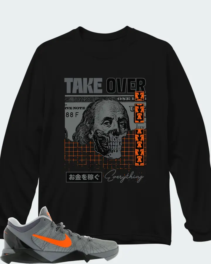 Nike Kobe 7 Sneaker Matching Black Long Sleeve T-Shirt - Take Over
