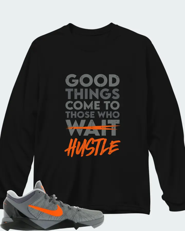 Nike Kobe 7 Sneaker Matching Black Long Sleeve T-Shirt - Good Things Come