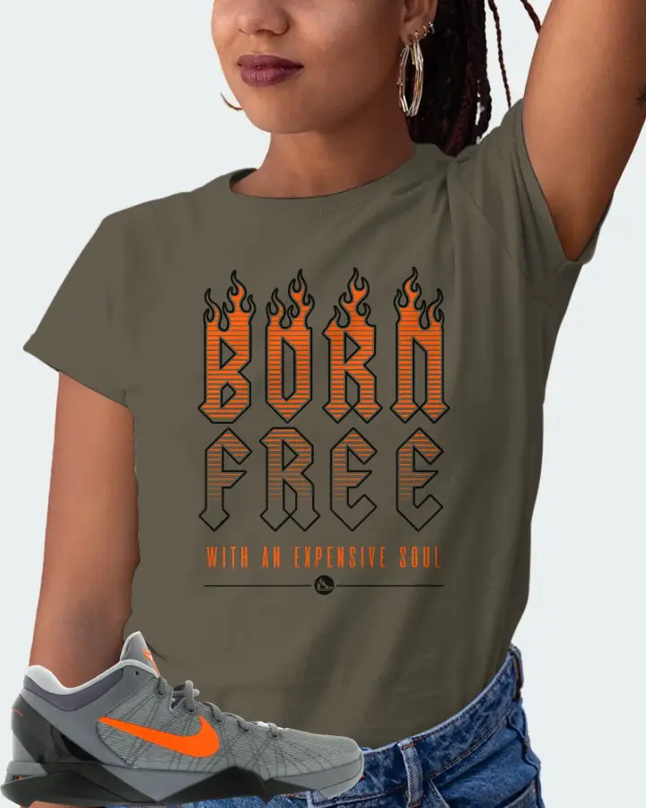 Nike Kobe 7 Sneaker Matching Army T-Shirt (Born Free) - View 5