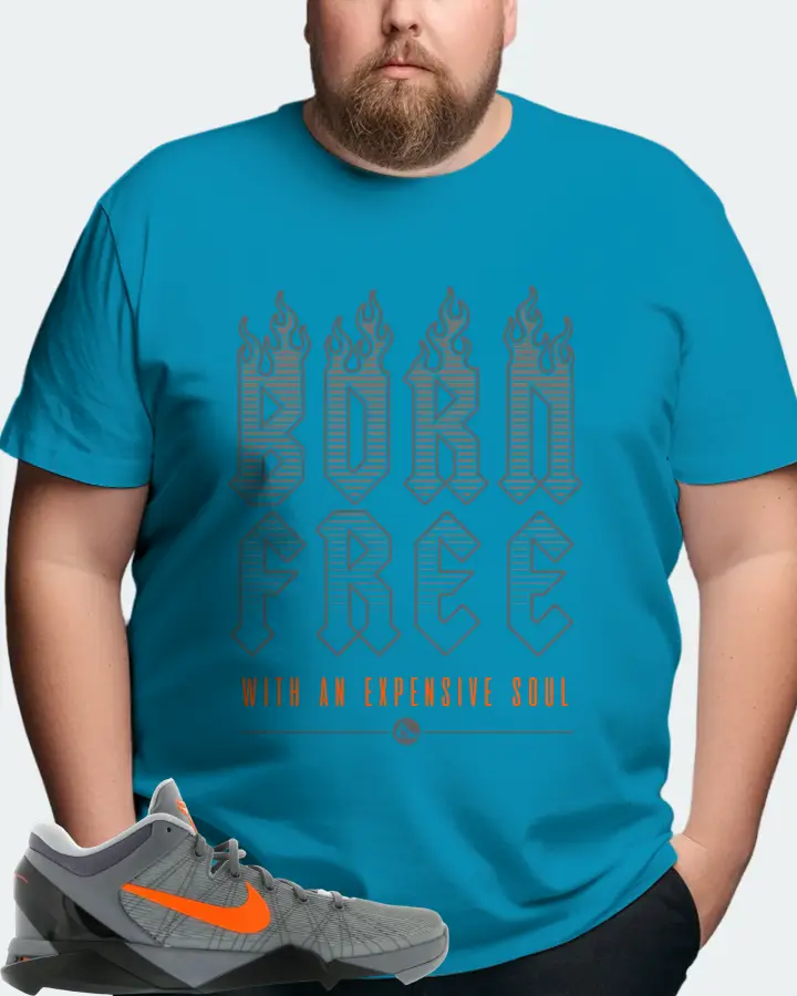 Nike Kobe 7 Sneaker Matching Aqua T-Shirt (Born Free) - View 8