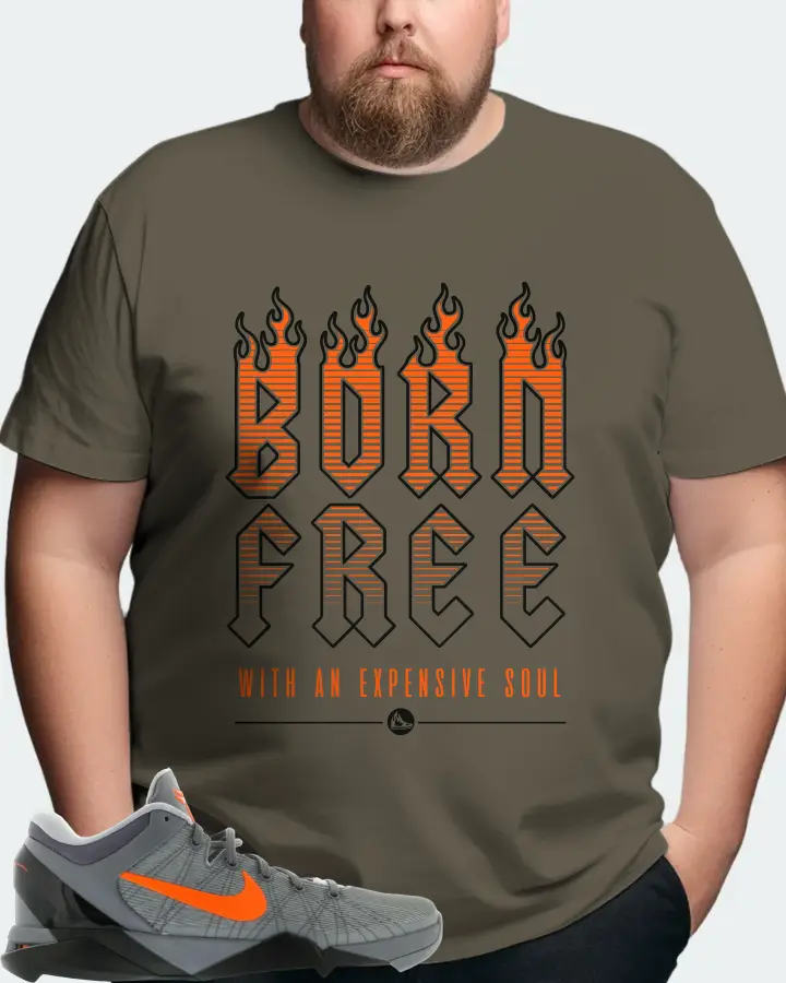 Nike Kobe 7 Sneaker Matching Army T-Shirt (Born Free) - View 8