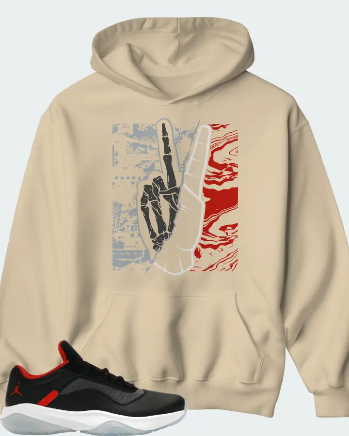 Jordan 11 CMFT Low Sneaker Matching Cream Hoodie - Peace of mind