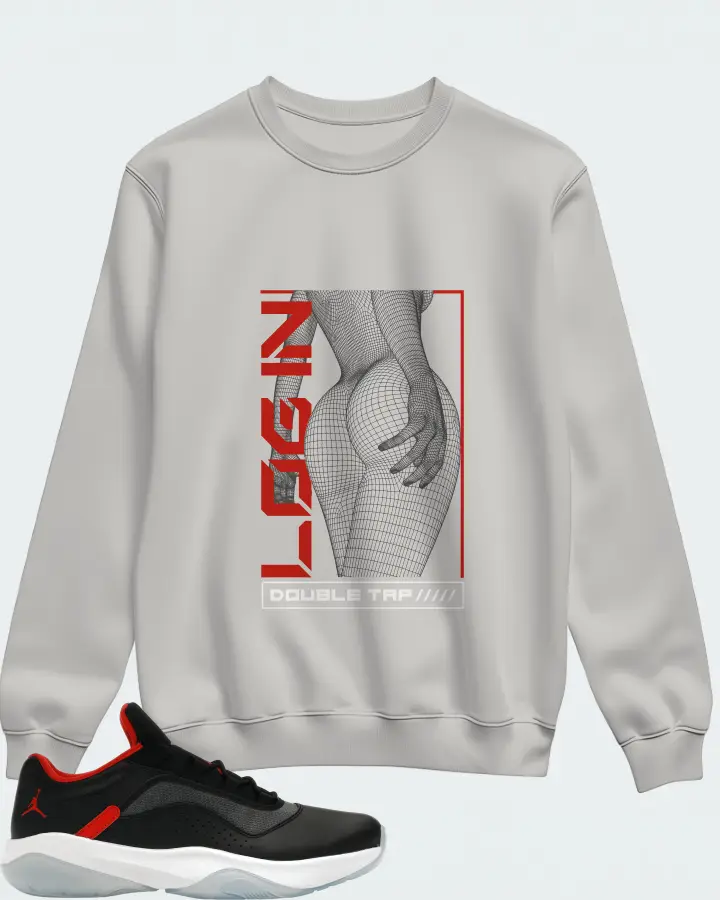 Jordan 11 CMFT Low Sneaker Matching Grey Sweatshirt (LOGIN) - View 1