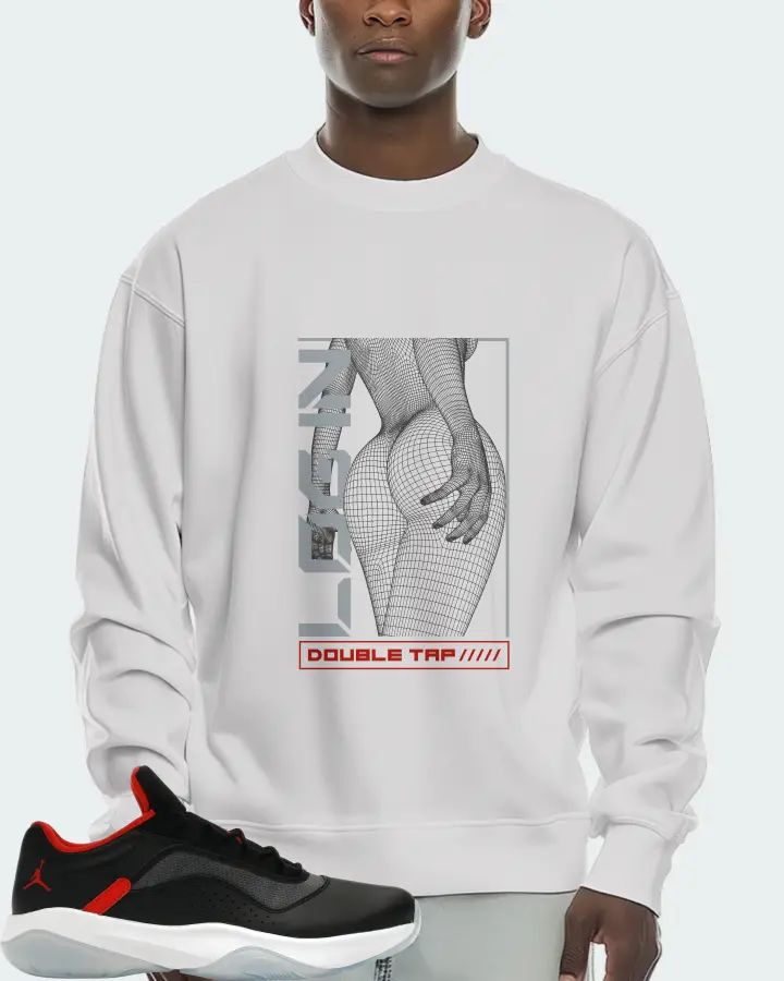 Jordan 11 CMFT Low Sneaker Matching White Sweatshirt (LOGIN) - View 2