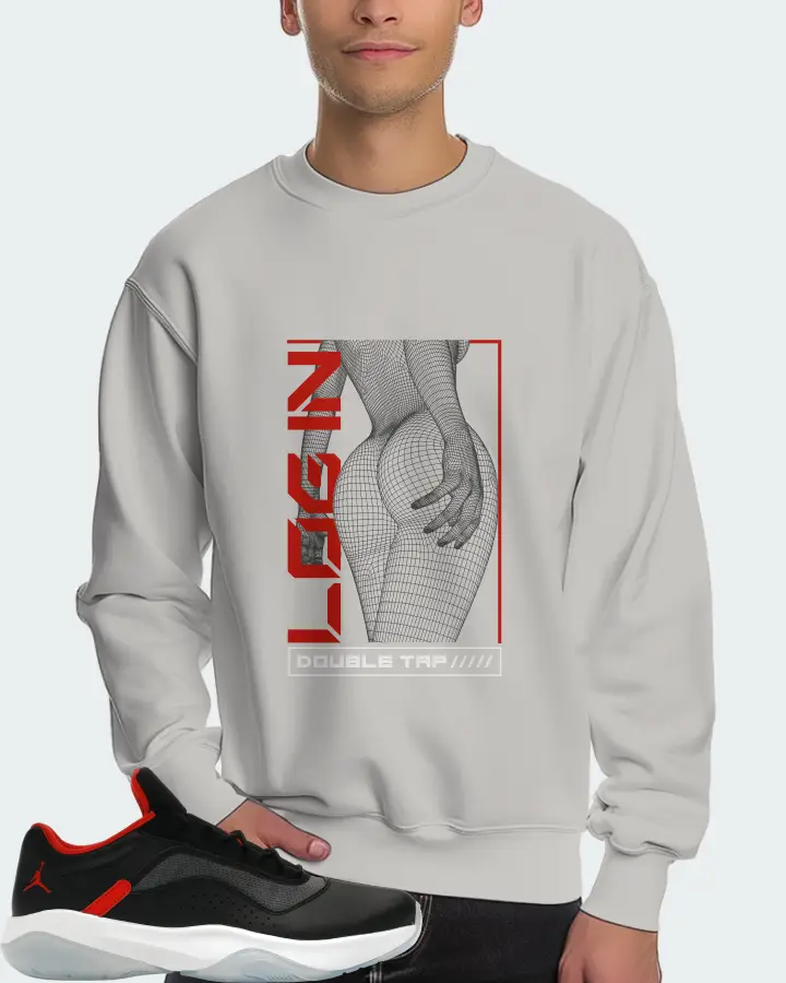 Jordan 11 CMFT Low Sneaker Matching Grey Sweatshirt (LOGIN) - View 4