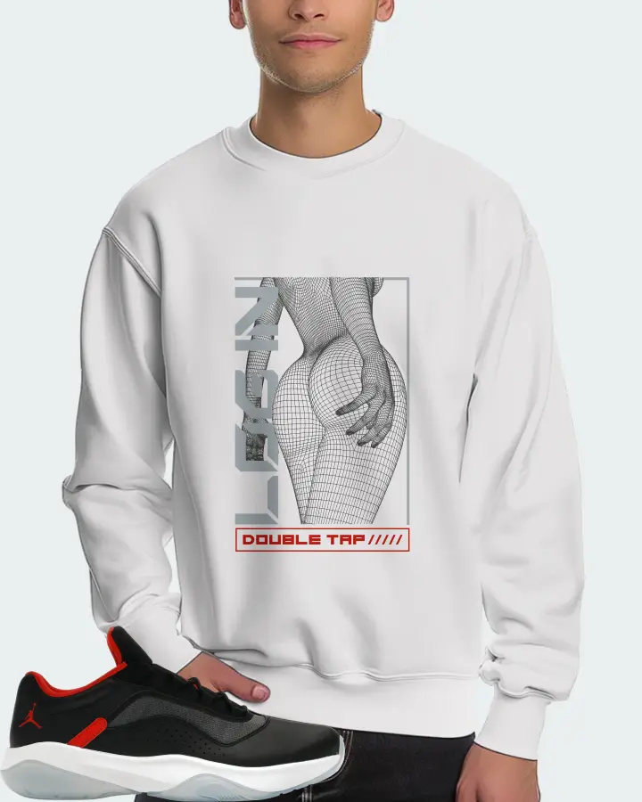 Jordan 11 CMFT Low Sneaker Matching White Sweatshirt (LOGIN) - View 4