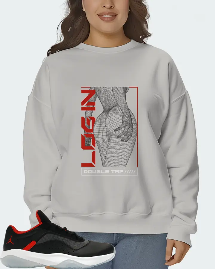 Jordan 11 CMFT Low Sneaker Matching Grey Sweatshirt (LOGIN) - View 7