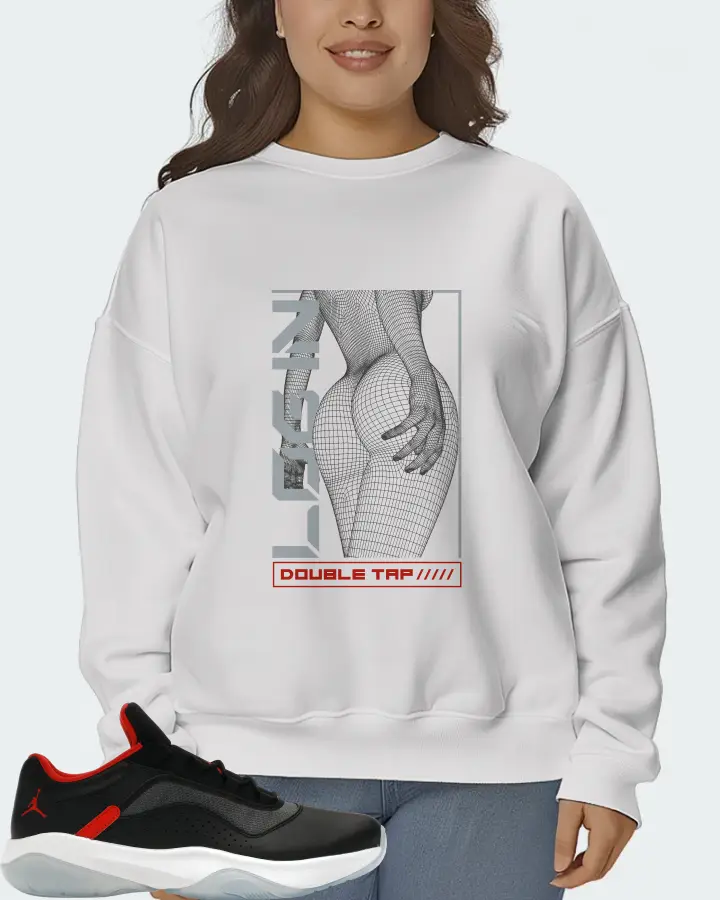 Jordan 11 CMFT Low Sneaker Matching White Sweatshirt (LOGIN) - View 7