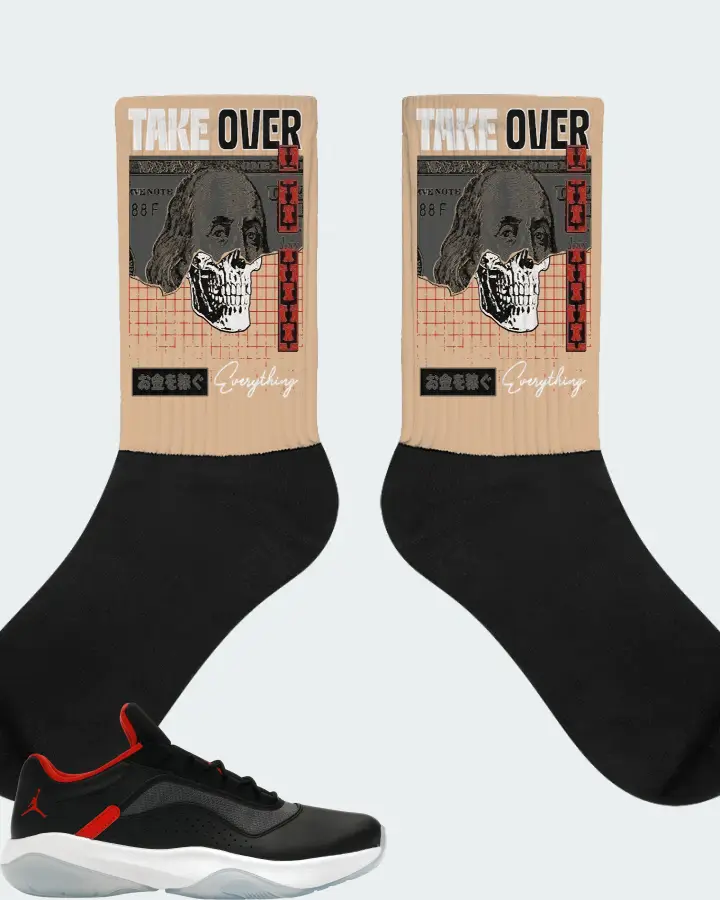 Jordan 11 CMFT Low Sneaker Matching Cream Socks - Take Over