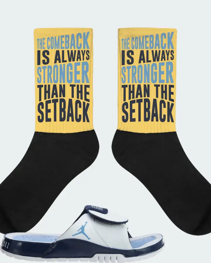 Jordan Hydro Xi Retro Sneaker Matching Yellow Socks - The Comeback