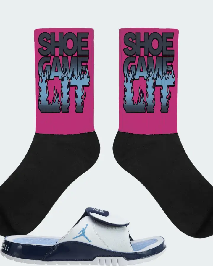 Jordan Hydro Xi Retro Sneaker Matching Berry Socks - Shoe Game Lit Refreshed