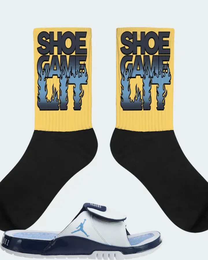 Jordan Hydro Xi Retro Sneaker Matching Yellow Socks - Shoe Game Lit Refreshed