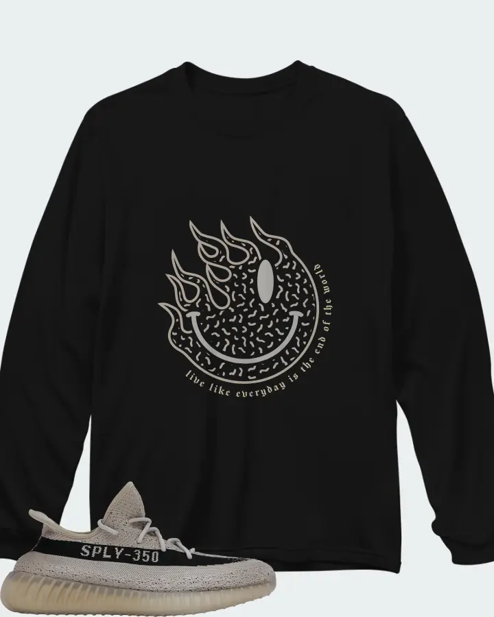 adidas Yeezy Boost 350 V2 Matching Long Sleeve T-Shirt