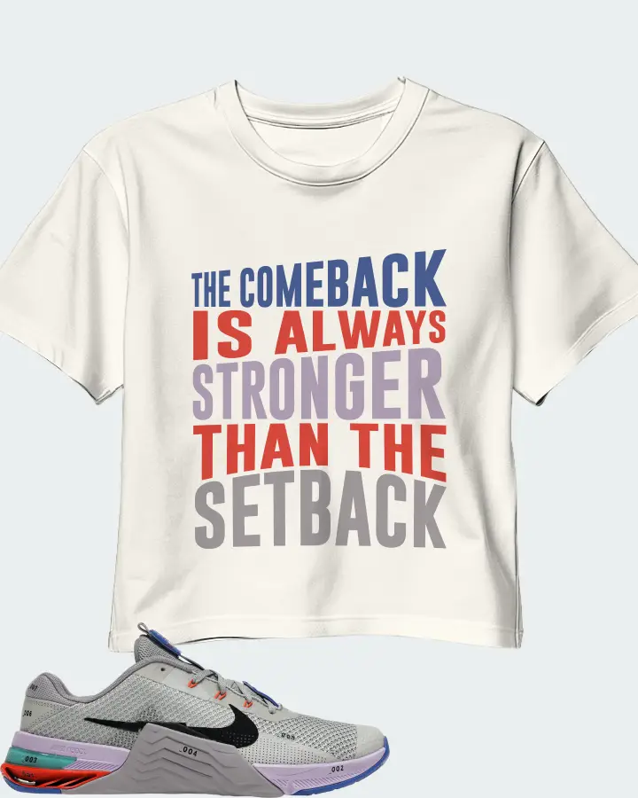 Nike Metcon 7 Sneaker Matching Ecru White Crop Top - The Comeback