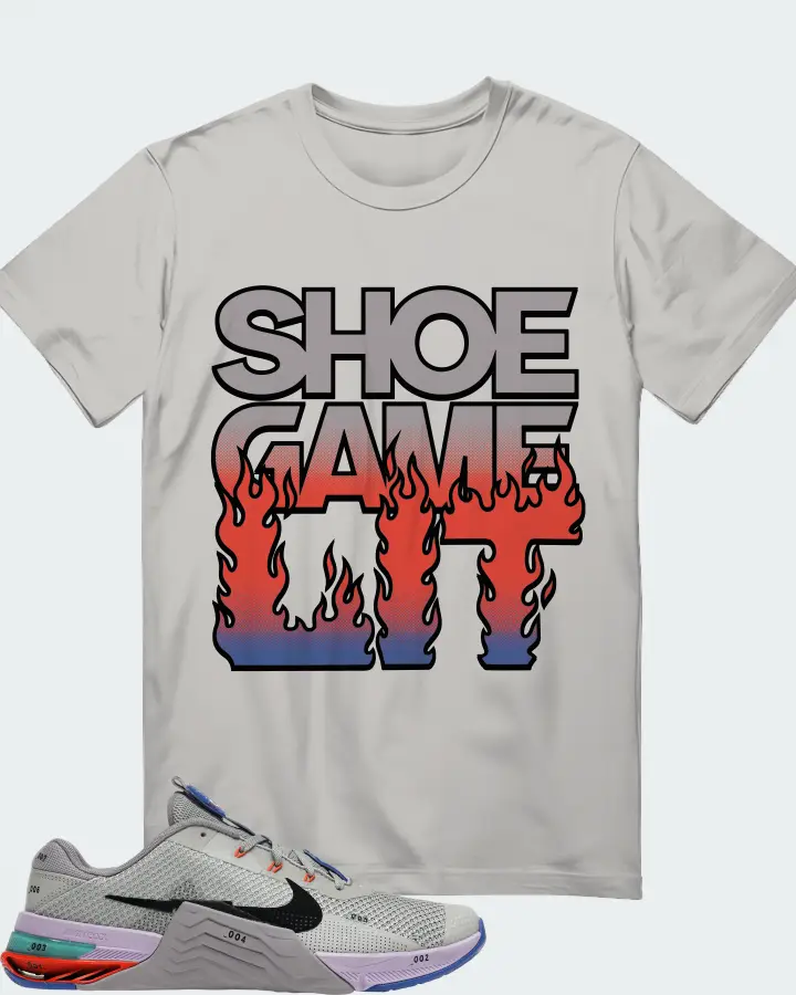 Nike Metcon 7 Sneaker Matching Grey T-Shirt - Shoe Game Lit Refreshed