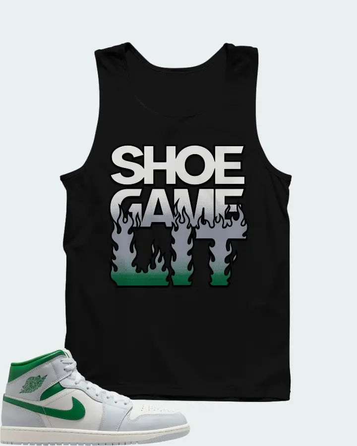 Air Jordan 1 Mid Lucky Green Matching Tank Top