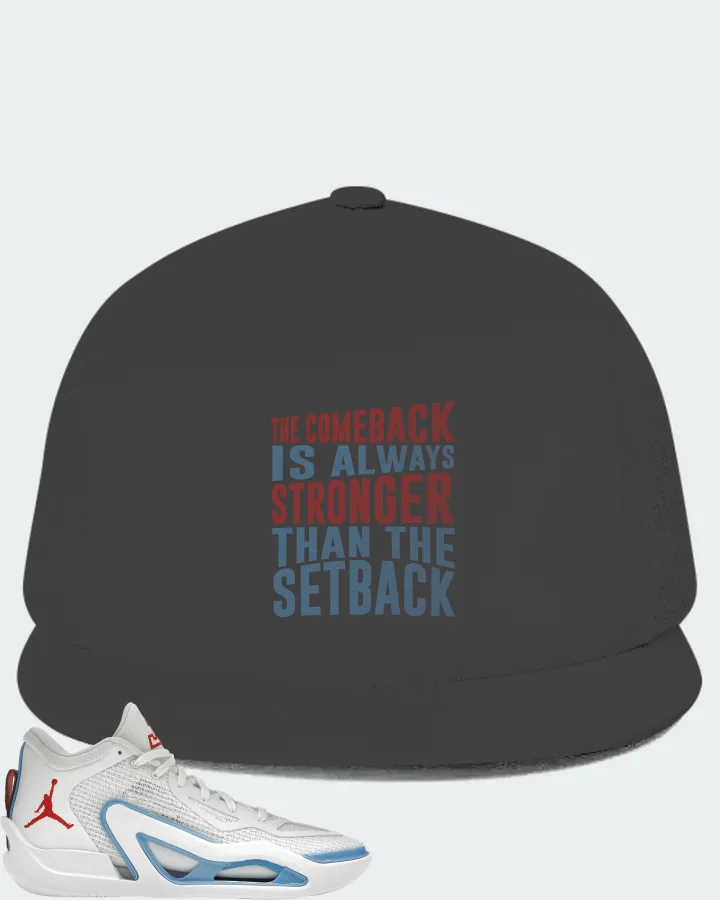 Jordan Tatum 1 Sneaker Matching Dark Grey Hat - The Comeback