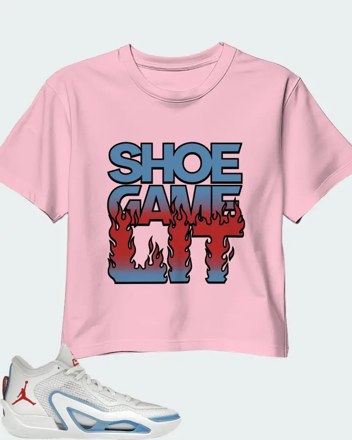 Jordan Tatum 1 Sneaker Matching Pink Crop Top - Shoe Game Lit Refreshed