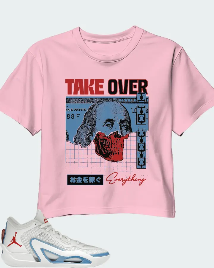 Jordan Tatum 1 Sneaker Matching Pink Crop Top - Take Over