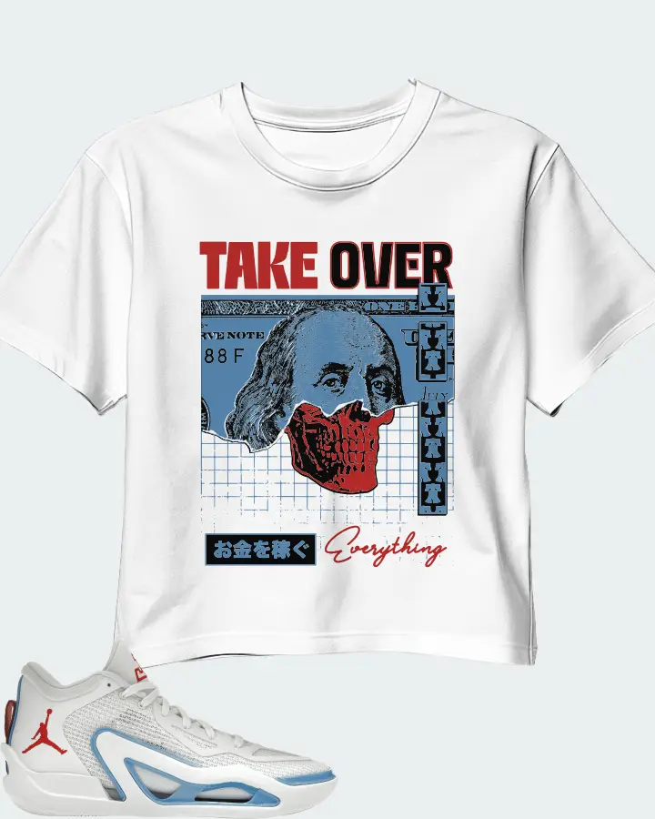Jordan Tatum 1 Sneaker Matching White Crop Top - Take Over