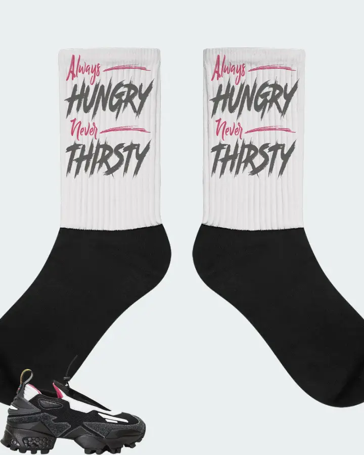 Reebok Experiment 4 Trail Fury Sneaker Matching White Socks - Always HUNGRY Never THIRSTY