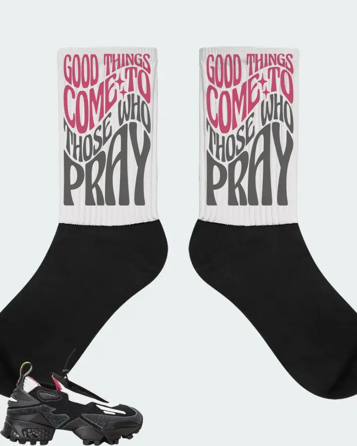 Reebok Experiment 4 Trail Fury Sneaker Matching White Socks - Good Things Come To Those Who Pray
