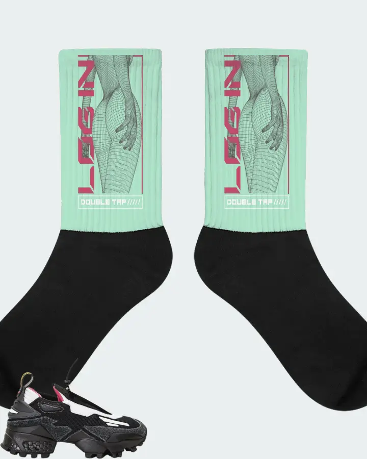 Reebok Experiment 4 Trail Fury Sneaker Matching Mint Socks (LOGIN) - View 1