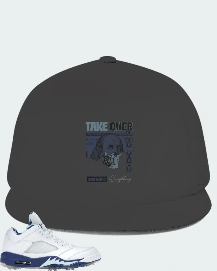 Jordan 5 Retro Low Golf Sneaker Matching Dark Grey Hat - Take Over