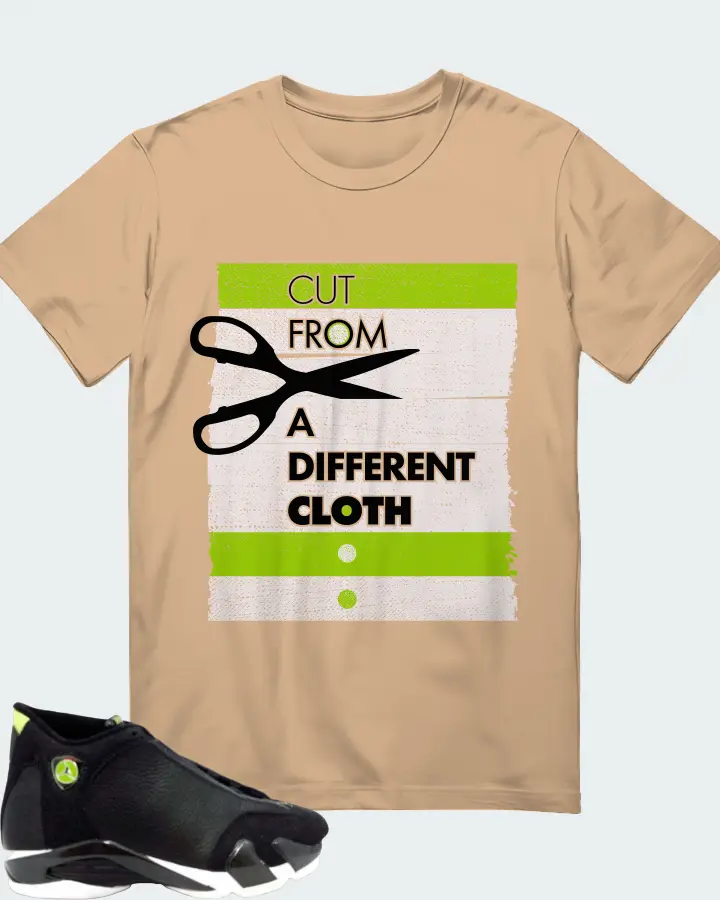 Jordan 14 OG  Sneaker Matching Cream T-Shirt - Cut From a Different Cloth
