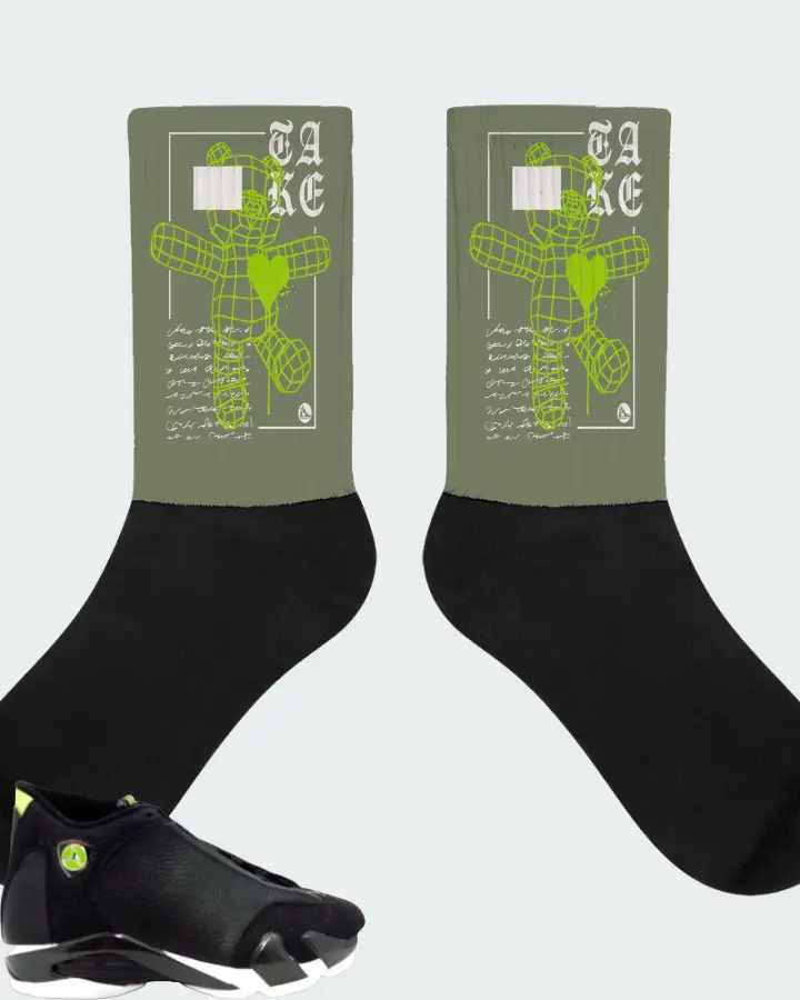 Socks in Olive