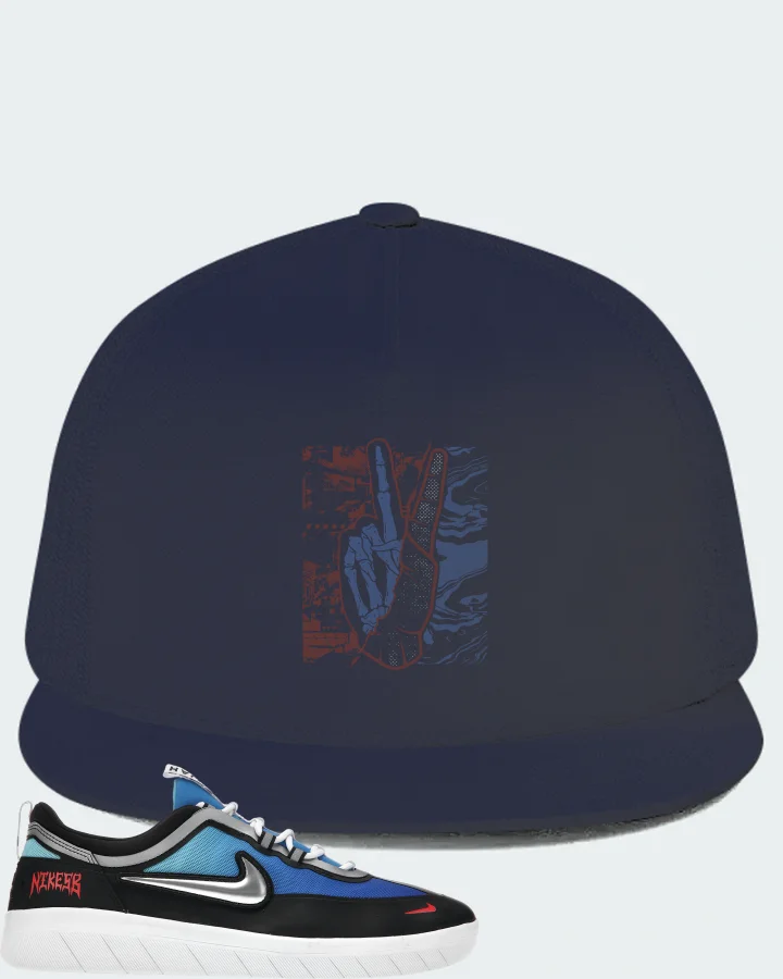 Nike SB Nyjah Free 2 Premium Sneaker Matching Navy Hat - Peace of mind