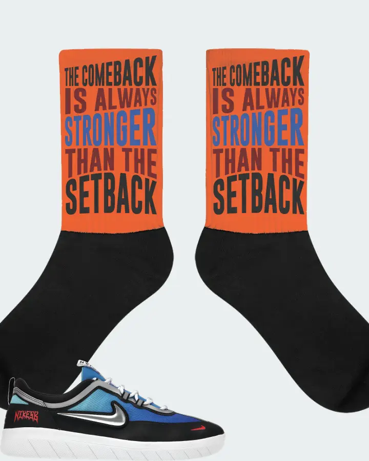 Nike SB Nyjah Free 2 Premium Sneaker Matching Orange Socks - The Comeback