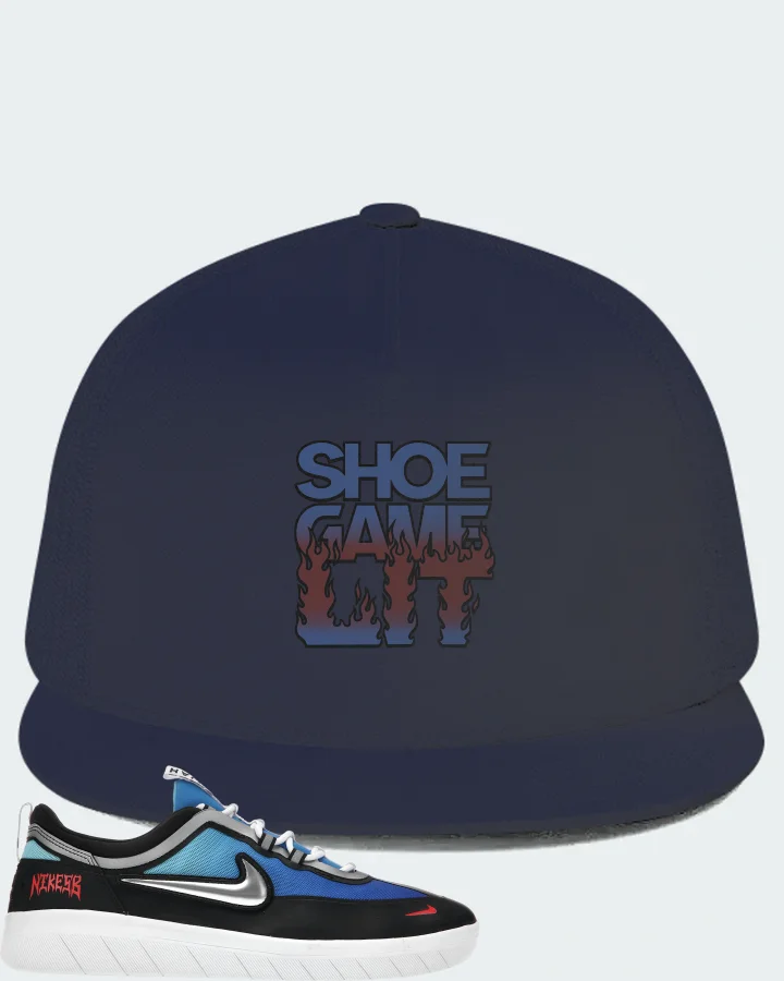 Nike SB Nyjah Free 2 Premium Sneaker Matching Navy Hat - Shoe Game Lit Refreshed