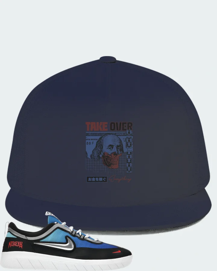 Nike SB Nyjah Free 2 Premium Sneaker Matching Navy Hat - Take Over
