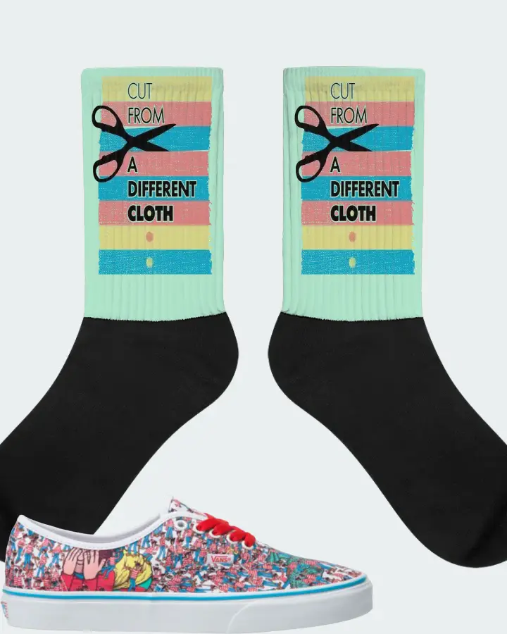 Vans Classic Authentic Sneaker Matching Mint Socks - Cut From a Different Cloth