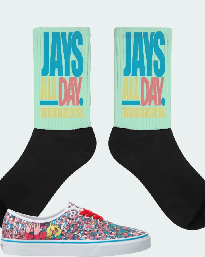 Vans Classic Authentic Sneaker Matching Mint Socks - Jays All Day
