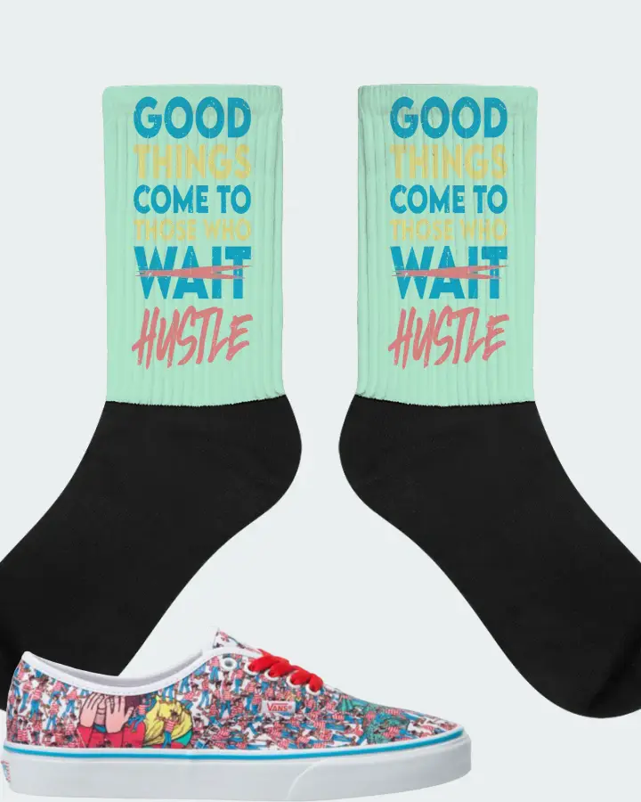 Vans Classic Authentic Sneaker Matching Mint Socks - Good Things Come