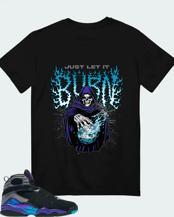 Air Jordan 8  Aqua  matching t-shirt