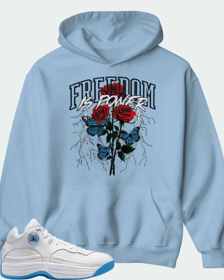 Jordan Jumpman Team 1 White University Blue Matching Hoodie