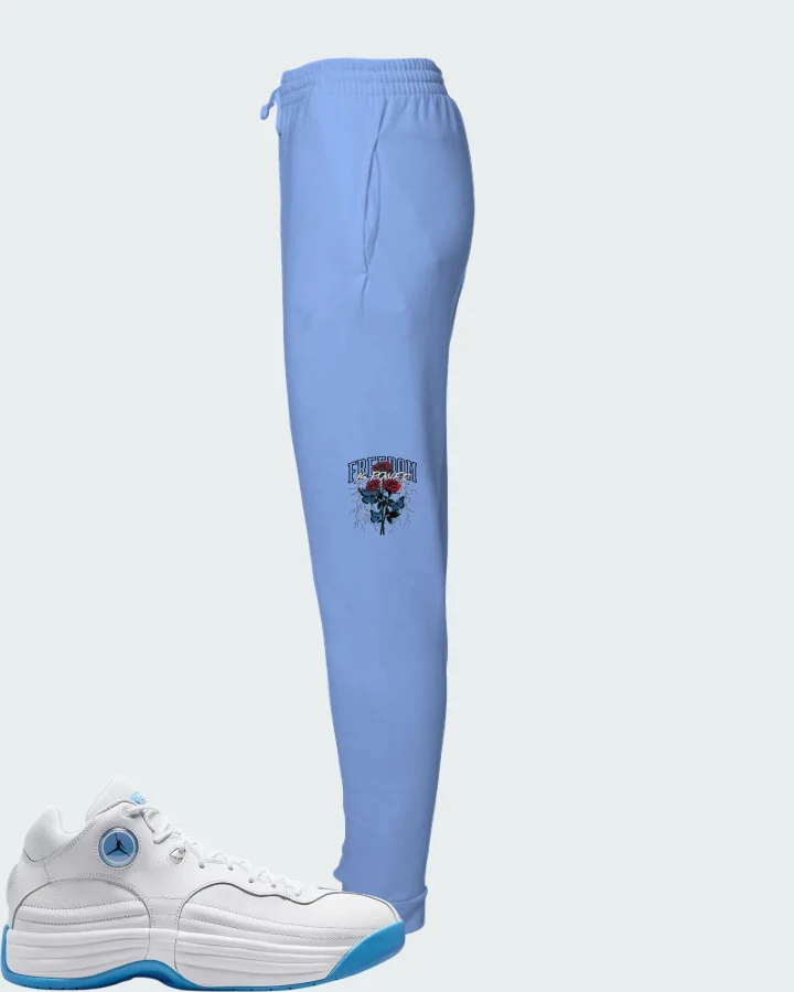 Jordan Jumpman Team 1 White University Blue Matching Joggers