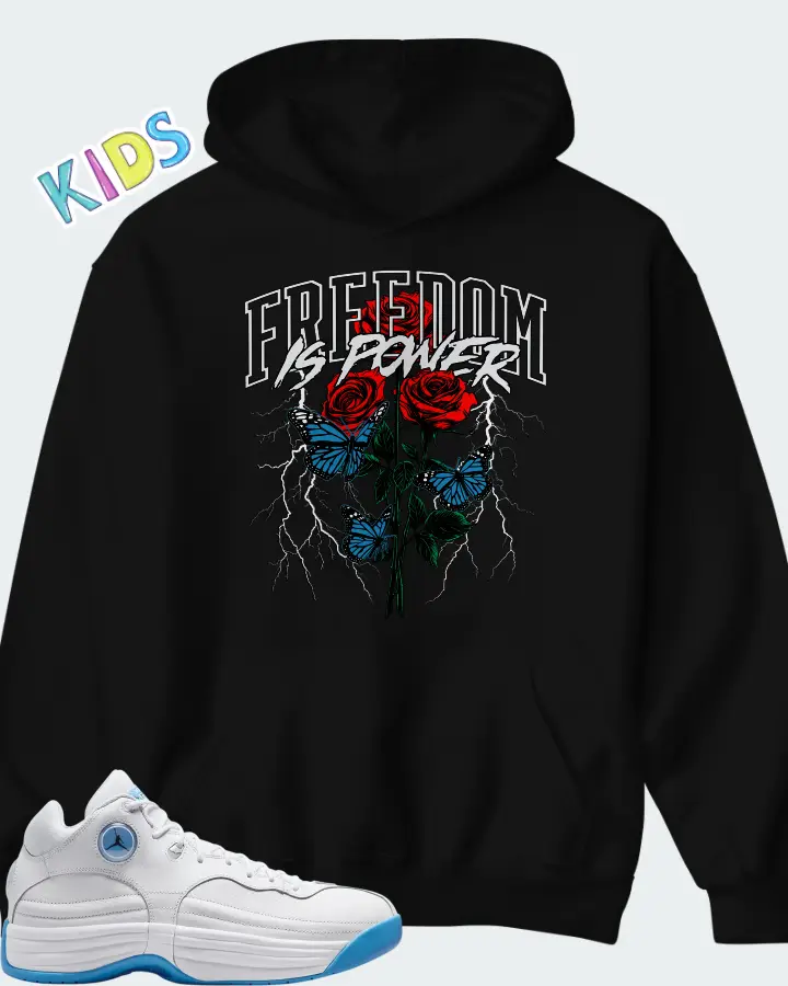 Jordan Jumpman Team 1 White University Blue Matching Kid's Hoodie
