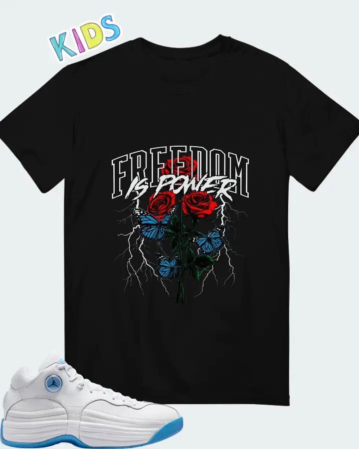 Jordan Jumpman Team 1 White University Blue Matching Kid's T-Shirt