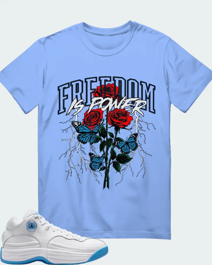 Jordan Jumpman Team 1 White University Blue Matching T-Shirt