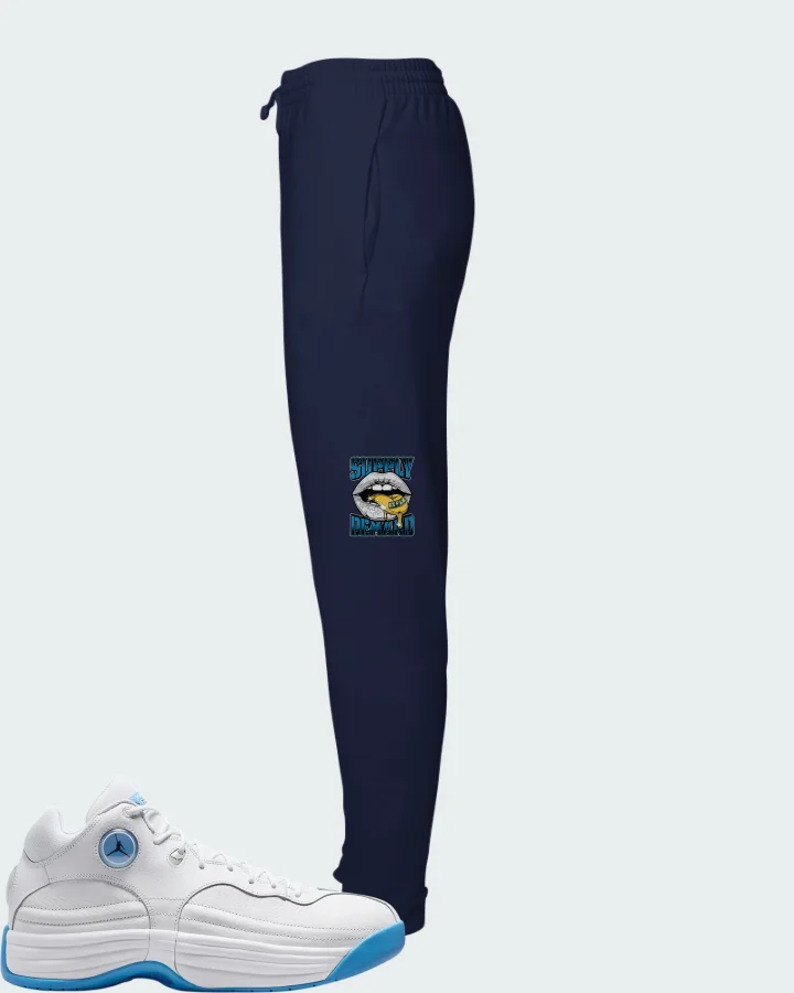 Jordan Jumpman Team 1 White University Blue Matching Joggers
