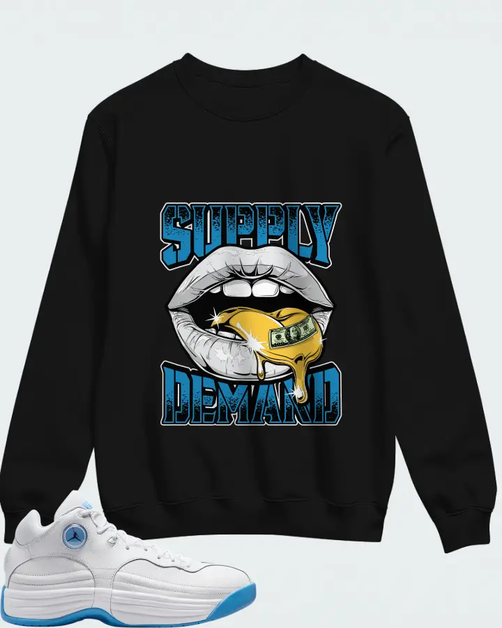 Jordan Jumpman Team 1 White University Blue Matching Sweatshirt