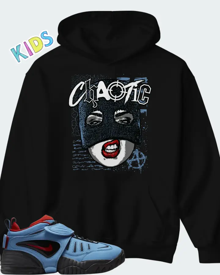 Nike Air Adjust Force AMBUSH University Blue Habanero Red Matching Kid's Hoodie