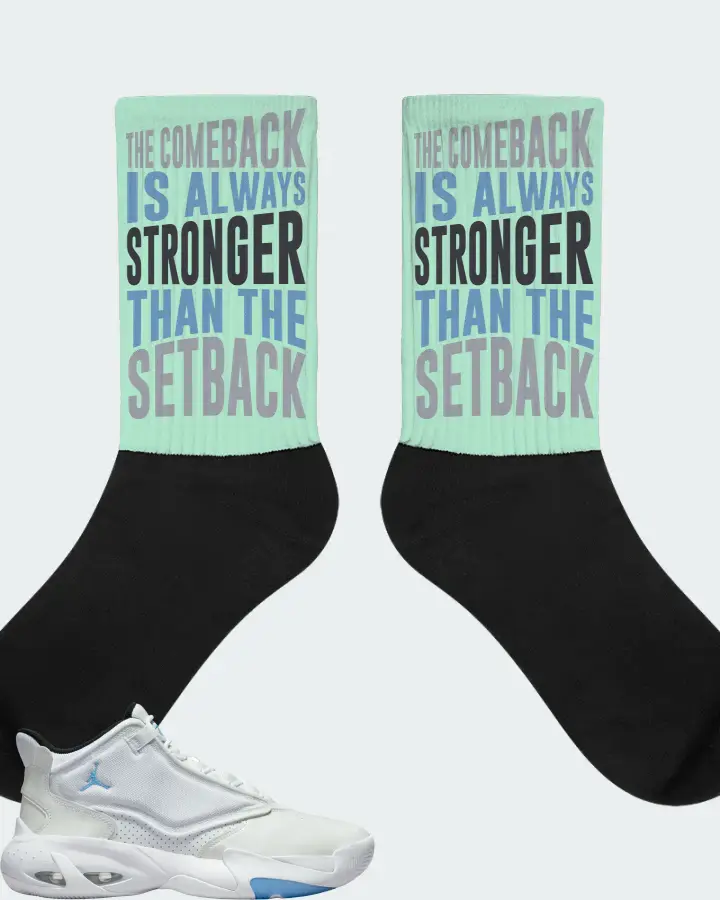 Jordan Max Aura 4 Sneaker Matching Mint Socks - The Comeback
